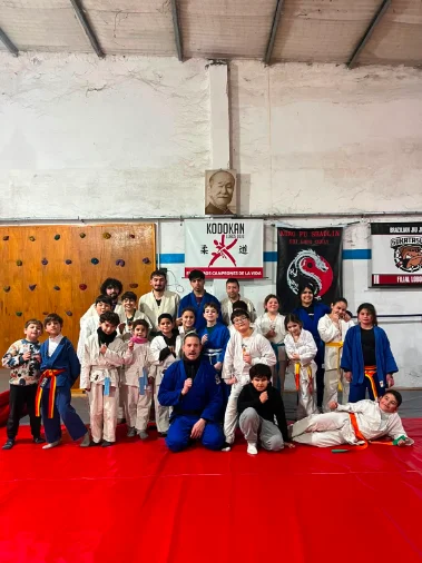 Judokas en acción